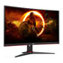 Thumbnail 2 : AOC C24G2AE/BK 23.6" Full HD 165Hz Curved FreeSync Premium Monitor