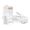 Xclio Male 8P8C RJ45 Connectors, CAT5 / CAT6 Compatible, Gold-plated Bronze Contacts, Pack of 50