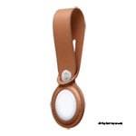 Apple AirTag Leather Loop - Saddle Brown