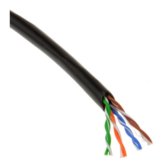 Xclio 305M CAT6A UTP Solid Copper External Grade Outdoor Network Cable (CCTV) - Black