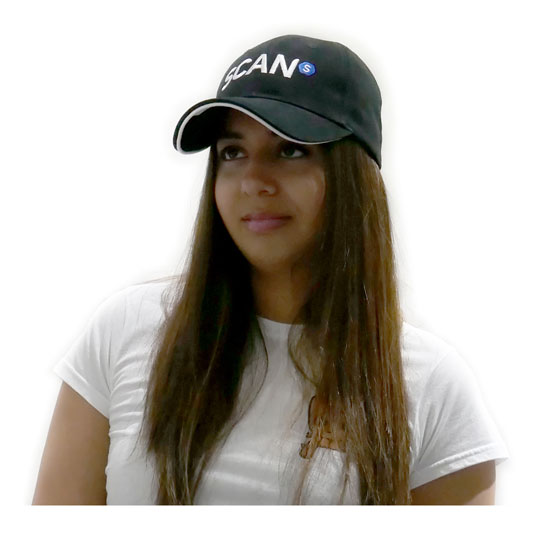 Scan Baseball Cap Brushed Cotton Twill, Ventilated with Sweat Band, Adjustable One Size Fits ALL : image 3
