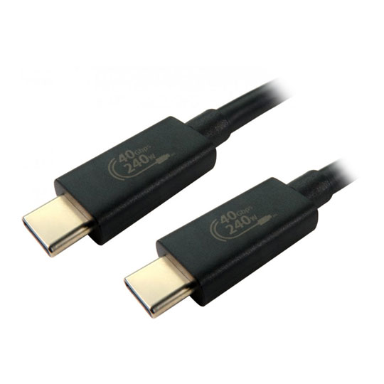 MicFlip USB4 Gen3 Type-C IF Certified Cable 40Gbps, 8K@60Hz 240W TB4/TB3 with EPR